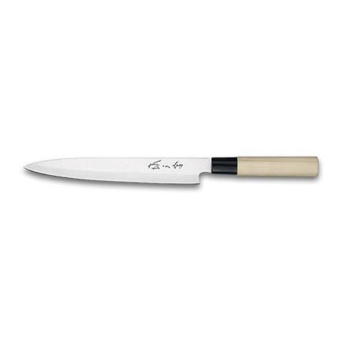 SASHIMI KNIFE , WOODEN HANDLE