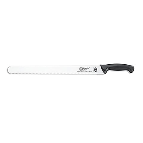 SERRATED CAKE KNIFE , PLASTIC HANDLE