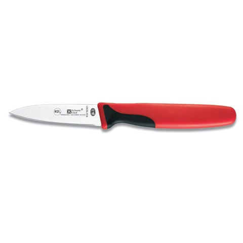 Atlantic Chef Plastic Handle Paring Knife 9cm, Red