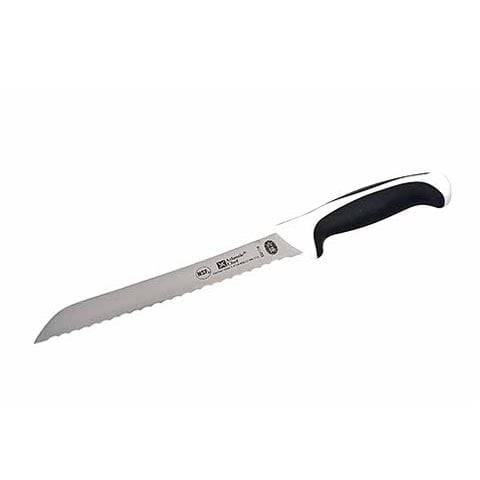 Atlantic Chef Plastic Handle Serrated Bread Knife 21cm, White