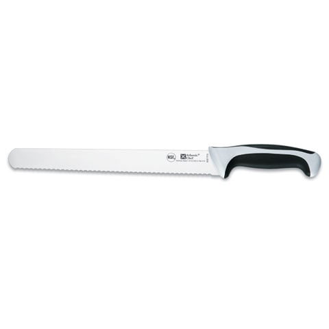 Atlantic Chef Plastic Handle Serrated Ham Slicer 28cm, White