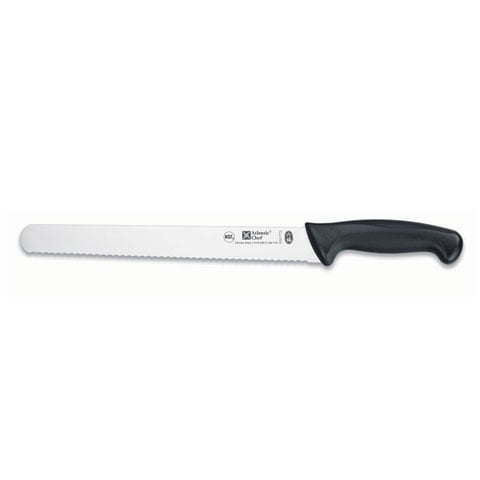 SERRATED HAM SLICER, PLASTIC HANDLE