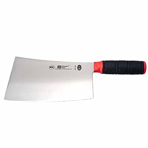 Atlantic Chef Plastic Handle Stainless Steel Kow Kong Knife #1 L18xW11.5cm, Red