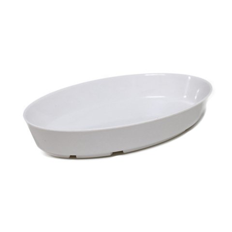 MEL OVAL PLATTER Ø26xW16xH4cm, IVORY, FLOATING, EFAY