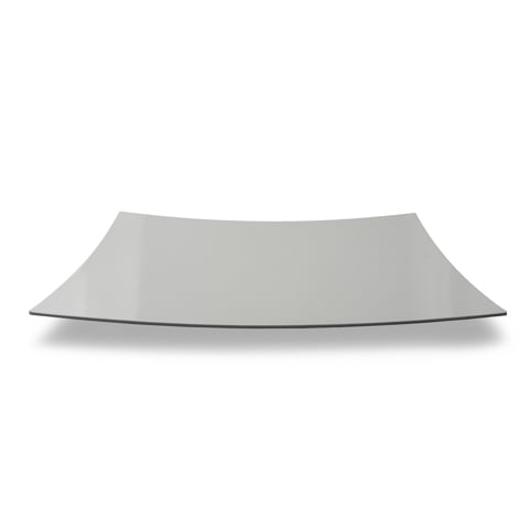 Efay Melamine Rectangle GN 1/1 Curved Plate , Ivory, Luna