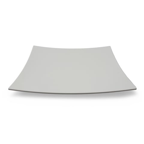 Efay Melamine Rectangle GN 1/2 Curved Plate , White, Luna