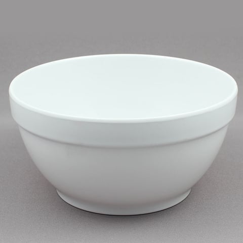 Efay Melamine Round Bowl Ø19xH10cm, Ivory, Stack