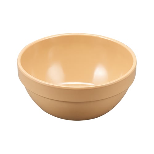 MEL ROUND BOWL Ø22.5xH11.5cm, TAN, STACK, EFAY