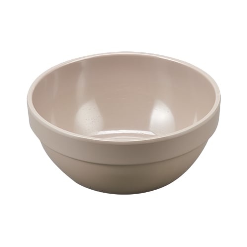 MEL ROUND BOWL Ø25.8xH14cm, WARM GREY, EFAY