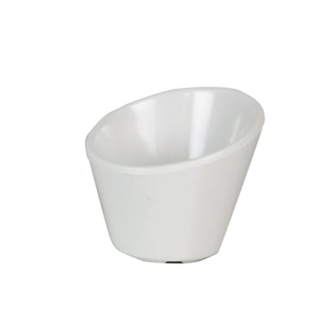 MEL 3.8" SLANTED BOWL  L9.7xW9.7xH8cm, IVORY, VELOCITY, EFAY