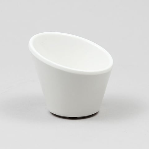 Efay Melamine 2.5" Slanted Bowl L7xW7xH6cm, Ivory, Velocity