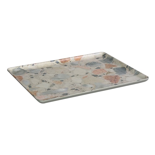 MEL GN 1/2 PLATTER L32.5xW26.5xH1.8cm, CORRASE TERRAZZO, BAKER, MELA, EFAY