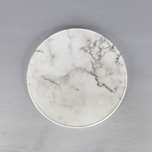 Efay Melamine Round 9" Board , (Carrara) White, Mela