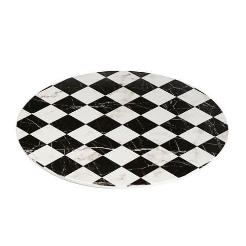 MELAMINE FOOTED ROUND PLATTER