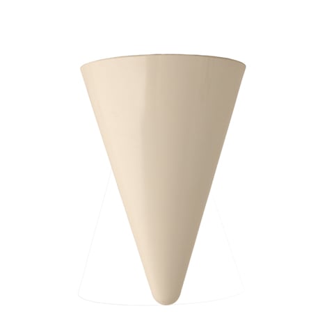 MEL CONE Ø13xH15cm, WHITE, GEOMETRY, EFAY