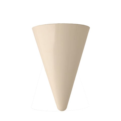 MEL CONE Ø14xH20cm, WHITE, GEOMETRY, EFAY