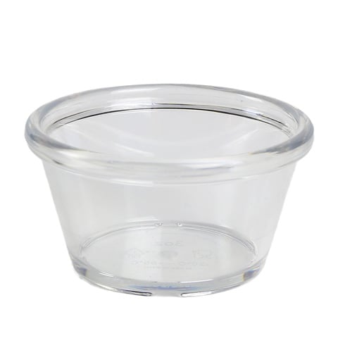 PET RAMEKIN Ø7.5xH3.5cm, 3oz, TRANSPARENT, 12pcs/pkt, EFAY