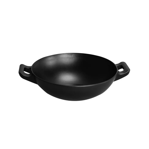 Efay Melamine 13" Mini Round Pan , Black, Little Chef