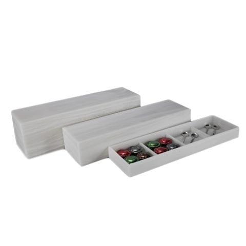 ABS GN 2/4 4-COMPARTMENT STORAGE BOX / DISPLAY STAND L53xW16.2xH10cm, CLOUD, EFAY