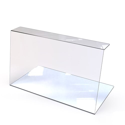 Efay Acrylic Sneeze Guard-TP Shield L100xW55xH60cm, Thickness 0.5cm