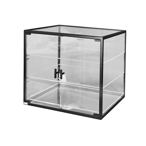 Efay Acrylic 3 Tier GN 1/1 Pastry Display Case , Black, Gamma