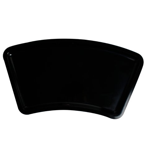 Efay Melamine Fan Shape Display Tray L53.5xW26.5xH2cm, Black