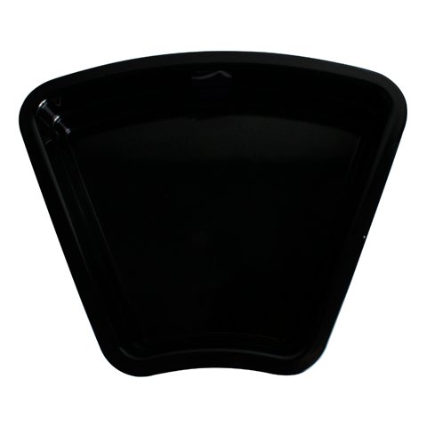 MEL FAN SHAPE DISPLAY PAN L32.5xW26.5xH6.5cm, BLACK, EFAY