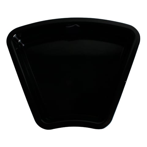 Efay Melamine Fan Shape Display Pan L32.5xW26.5xH6.5cm, Black