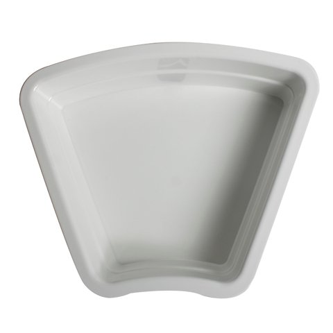 MEL FAN SHAPE DISPLAY PAN L32.5xW26.5xH6.5cm, WHITE, EFAY