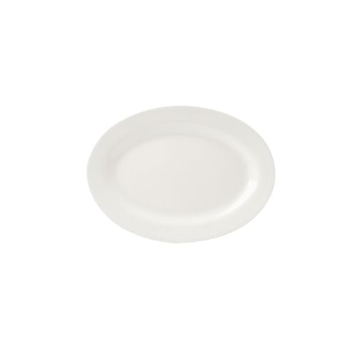 Efay Melamine Oval Platter Ø43xW26xH4cm, Ivory, Floating