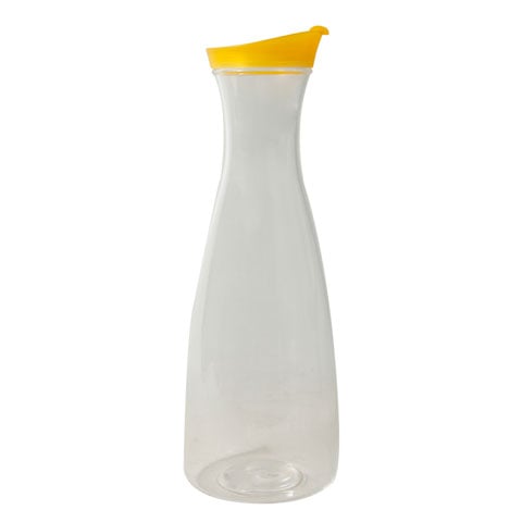 PLC JUICE/WATER BOTTLE w/YELLOW LID Ø11.5xH32cm, 1.6L/55oz