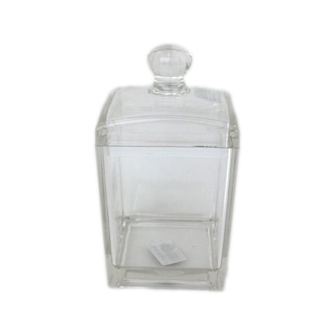 ACRYLIC  CONTAINER L8.7xW8.7xH16.5cm,520ml, CLEAR