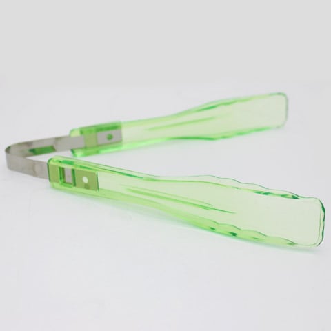 PC BREAD TONG L20.5xW29xH2.3cm, GREEN