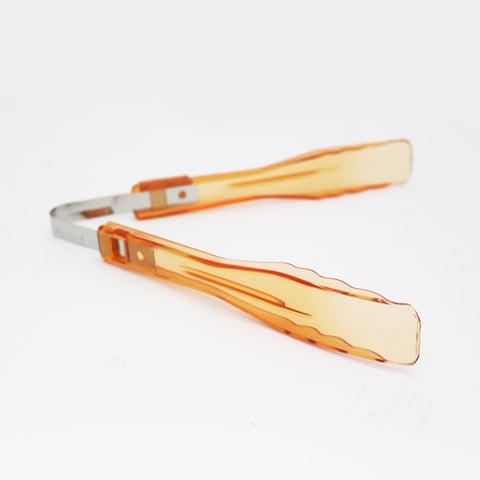 PC BREAD TONG L20.5xW29xH2.3cm, ORANGE