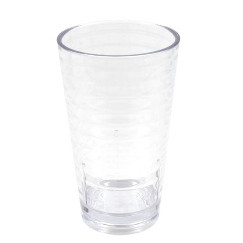 ACRYLIC HIBALL TUMBLER D8xH13.5cm, 400ml, SWIRL CLEAR