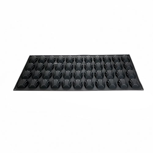 SILICONE MOULD 60x40, 44 MADELEINES, Ø74xH18mm, 35ml, MARTELLATO