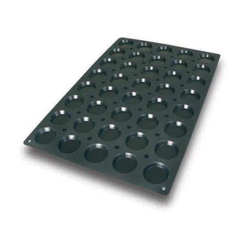 (15-00234) SILICONE MOULD 60x40, 40 FLORENTINES, Ø62xH12mm, 25ml, SILIKOMART