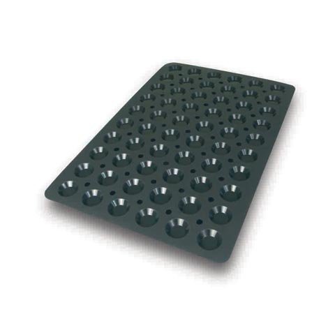 (15-00235) SILICONE MOULD 60x40, 60 TARTLETS, Ø45xH16mm, 20ml, SILIKOMART