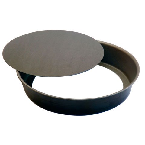 NON-STICK ROUND PLAIN CAKE MOULD w/ROLLED EDGES & LOOSE BOTTOM