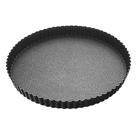 NON-STICK ROUND MEDIUM DEEP FLUTED CAKE MOULD w/FIXED BOTTOM