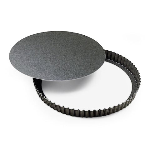 Gobel Non-Stick Round Medium Deep Fluted Tart Mould With Loose Bottom Ø32xH3.5cm