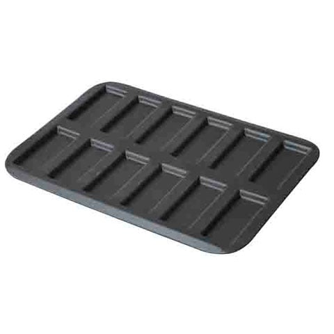 NON-STICK RECTANGLE STAMPED 12 MINI FINANCIER MOULD