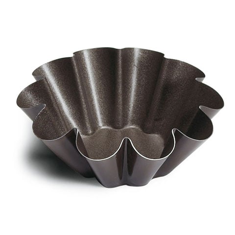 NON-STICK BRIOCHE MOULD w/FLAT BOTTOM & 9 RIBS