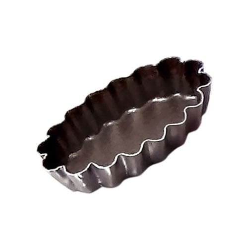 NON-STICK FLUTED OVAL PETIT FOUR MOULD, 12pcs/pack