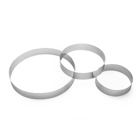 Gobel Stainless Steel Round Pastry Ring Ø16xH3.5cm