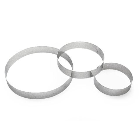 STAINLESS STEEL ROUND PASTRY RING