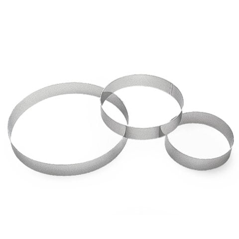 Gobel Stainless Steel Round Pastry Ring Ø24xH3.5cm