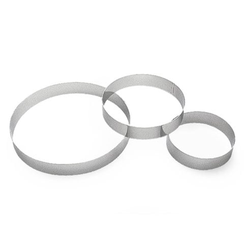 Gobel Stainless Steel Round Pastry Ring Ø28xH3.5cm