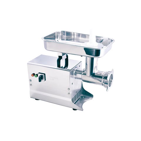 ELECTRIC MEAT MINCER IN STAINLESS STEEL HOUSING L64.5xW30.5xH50cm, 230V/50Hz/1100W, 220kg/hr ==6 MONTHS WARRANTY==