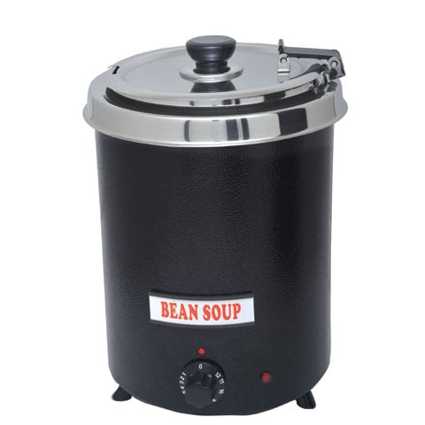 (18-00851) S/S ELECTRIC SOUP WARMER 5.7ltr, 230V/50Hz/300W, BLACK ==WITHOUT WARRANTY==